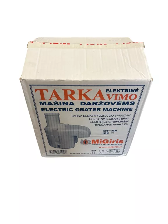MASZYNKA DO TARCIA ZIEMNIAKÓW MIGIRIS – TARKA ELEKTRYCZNA | 250W | BIAŁA