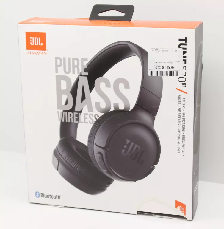 SŁUCHAWKI BEZPRZEWODOWE NAUSZNE JBL TUNE 570BT