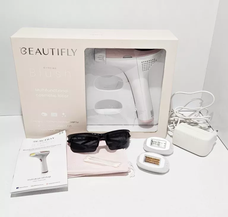 DEPILATOR LASEROWY BEAUTIFLY B-SHINE BLUSH DEPILACJA REWITALIZACJA SKÓRY