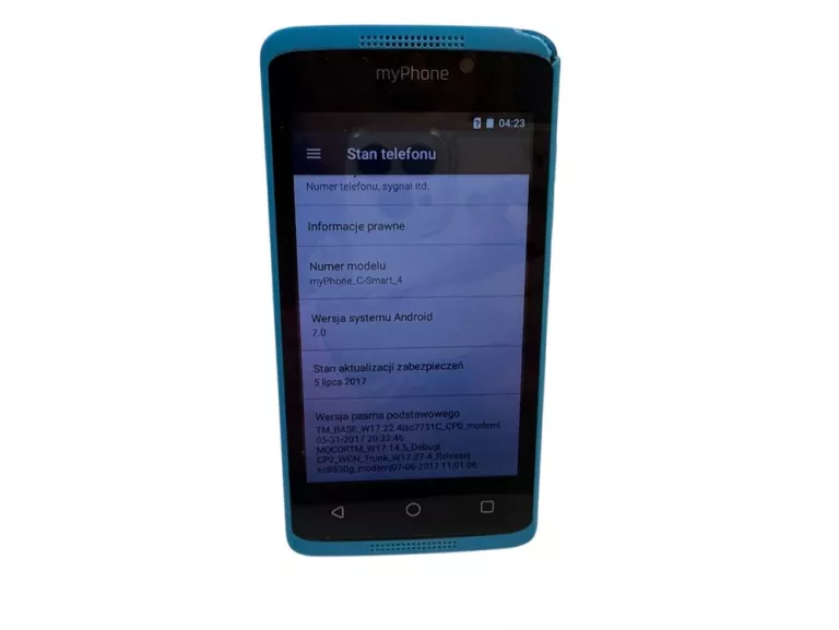 TELEFON MYPHONE C SMART 4 NIEBIESKI