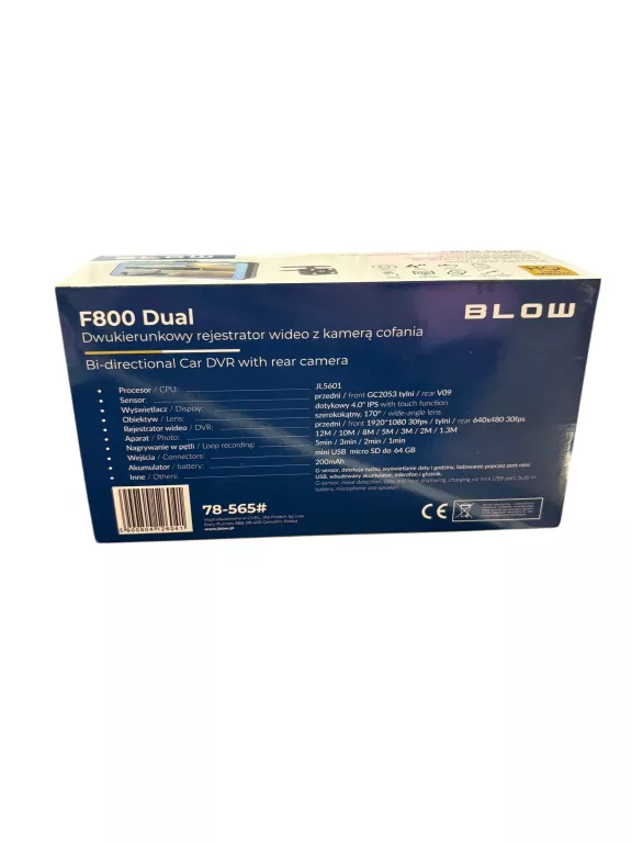 WIDEOREJESTRATOR FULL HD KAMERA COFANIA BLOW F800 DUAL