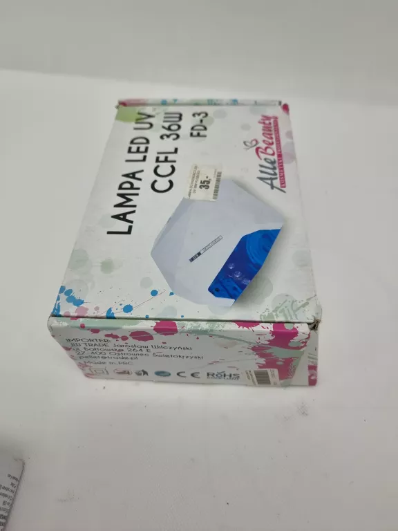 LAMPA DO PAZNOKCI LED UV 36W PUDEŁKO