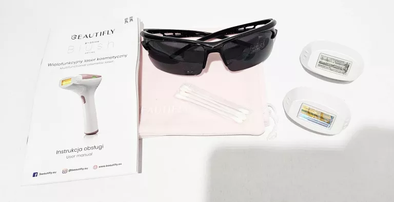 DEPILATOR LASEROWY BEAUTIFLY B-SHINE BLUSH DEPILACJA REWITALIZACJA SKÓRY