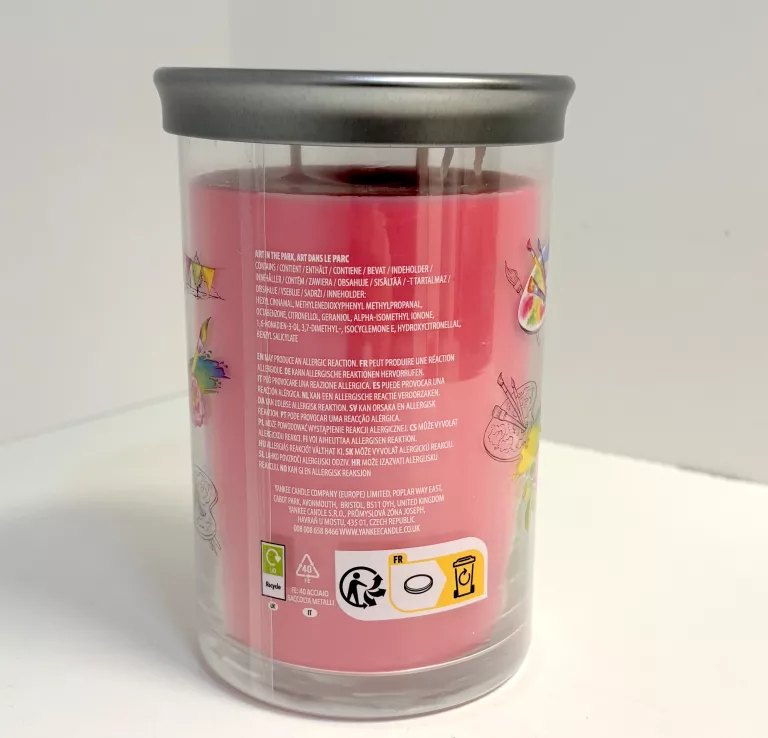 ŚWIECA YANKEE CANDLE SIGNATURE TUMBLER W SZKLE DUŻA ART IN THE PARK 567G