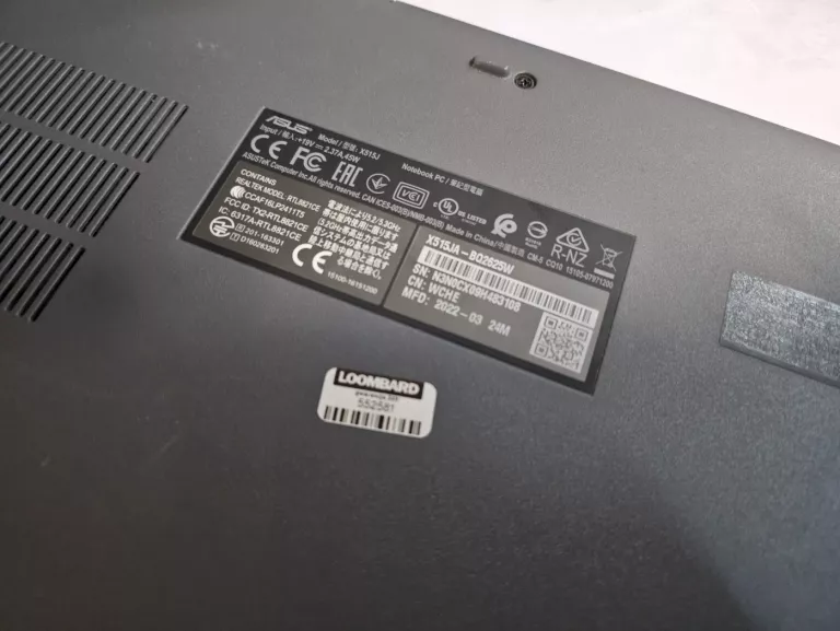 ASUS X515J X515JA-BQ2625W I3-1005G1, 8GB/256GB, WIN 11