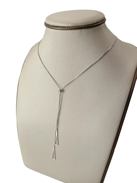 WYJĄTKOWY SREBRNY ŁAŃCUSZEK Z ZAWIESZKAMI 3,34G P925 DŁ60CM