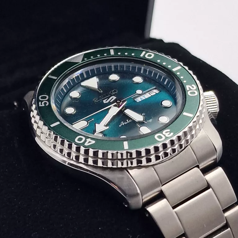 ZEGAREK SEIKO 5 SPORTS ZIELONY/STAL SRPD61K1