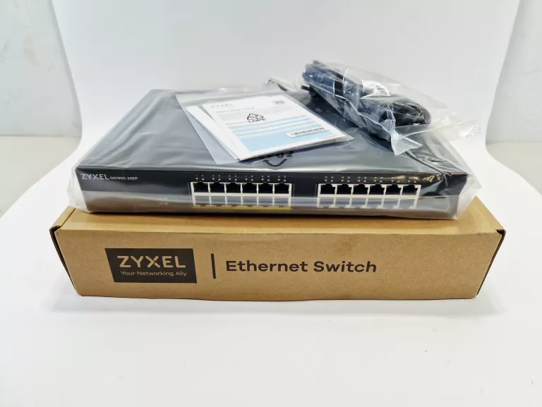 ZYXEL 24-PORTOWY SWITCH | ETHERNET SWITCH | GS1900-24EP | 24 PORTY