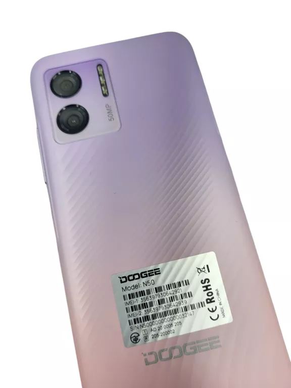 TELEFON DOOGEE N50 8/128GB RÓŻOWY