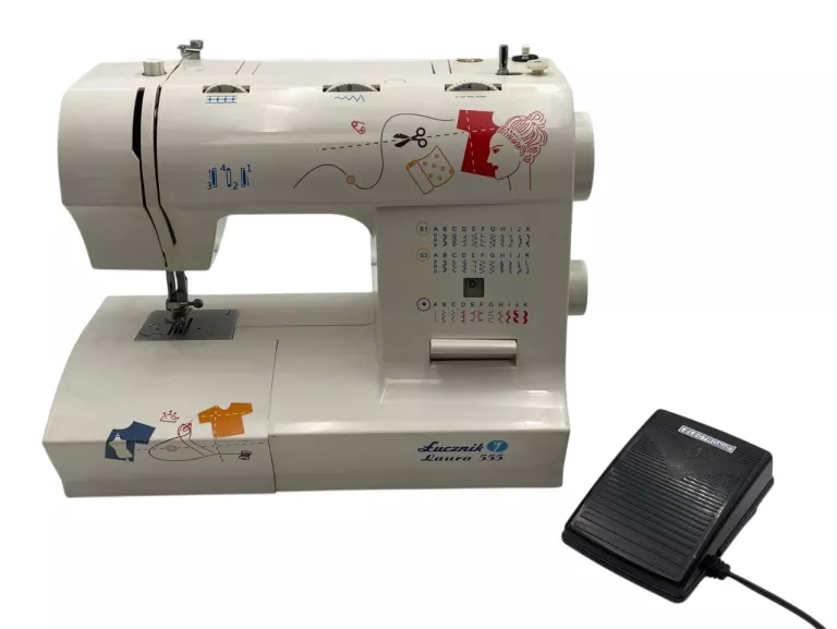 MASZYNA DO SZYCIA ŁUCZNIK LAURA 555 70W 230V