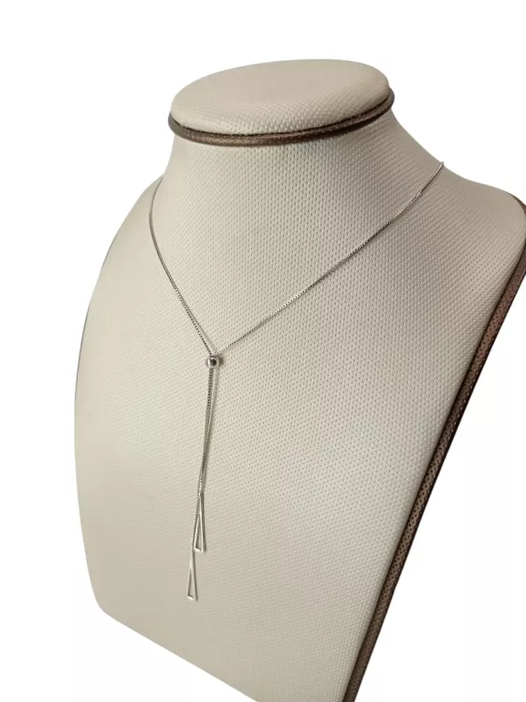 PIĘKNY SREBRNY ŁAŃCUSZEK Z ZAWIESZKAMI 3.43 G / 925
