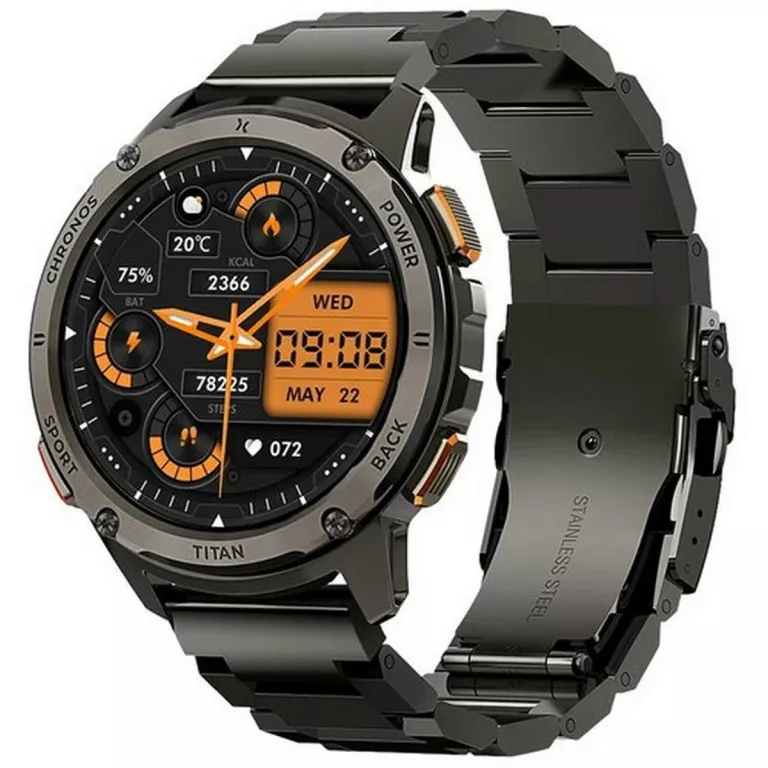 SMARTWATCH MAXCOM FW110 TITAN CHRONOS CZARNY KOMPLET
