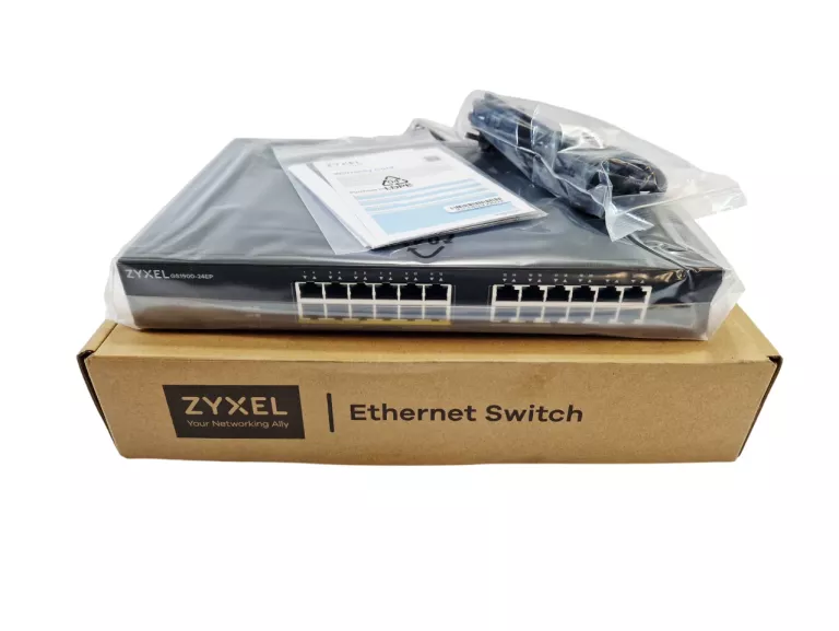 ZYXEL 24-PORTOWY SWITCH | ETHERNET SWITCH | GS1900-24EP | 24 PORTY