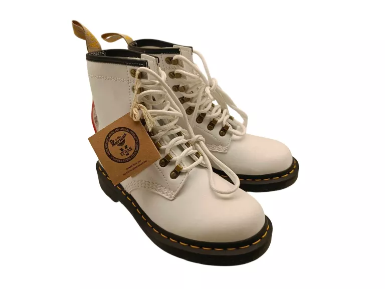 BUTY DR.MARTENS BIAŁE SZNUROWANE DAMSKIE ROZMIAR 37 Z METKĄ
