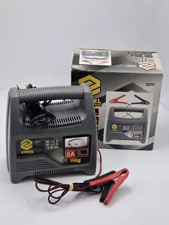 PROSTOWNIK VOREL 82551 12V 6A 84AH PUDEŁKO