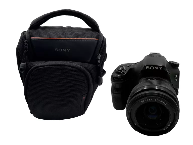 APARAT SONY ALPHA SLT-A58 + SONY DT 18-55MM SAM II - PRZEBIEG 33K!