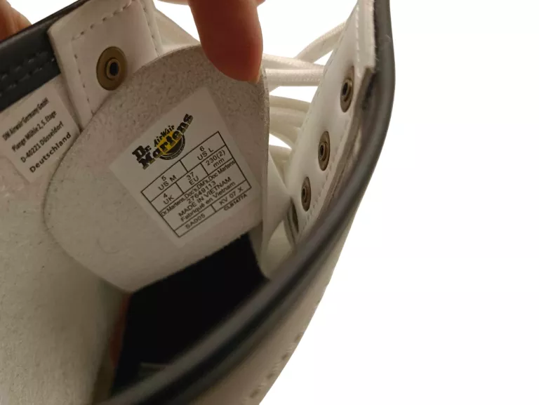 BUTY DR.MARTENS BIAŁE SZNUROWANE DAMSKIE ROZMIAR 37 Z METKĄ