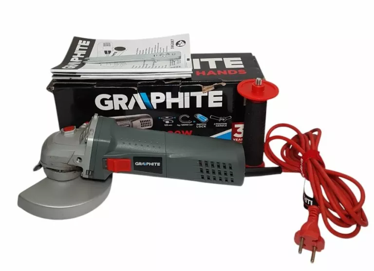 SZLIFIERKA KĄTOWA GRAPHITE 59G087 KOMPLET
