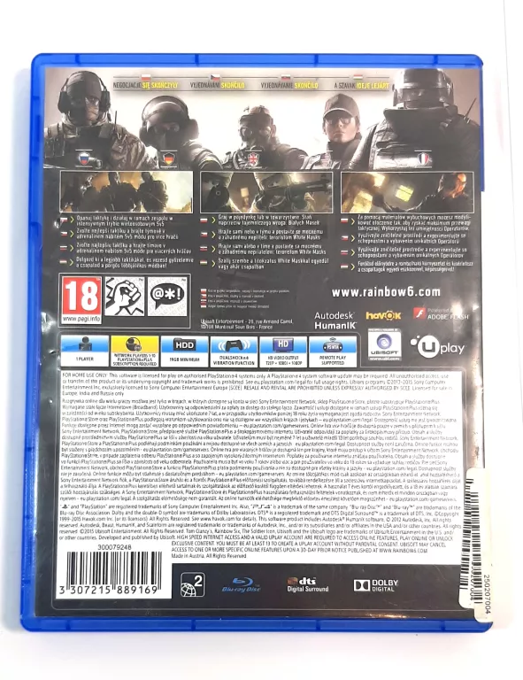GRA NA PS4 RAINBOW SIX SIEGE