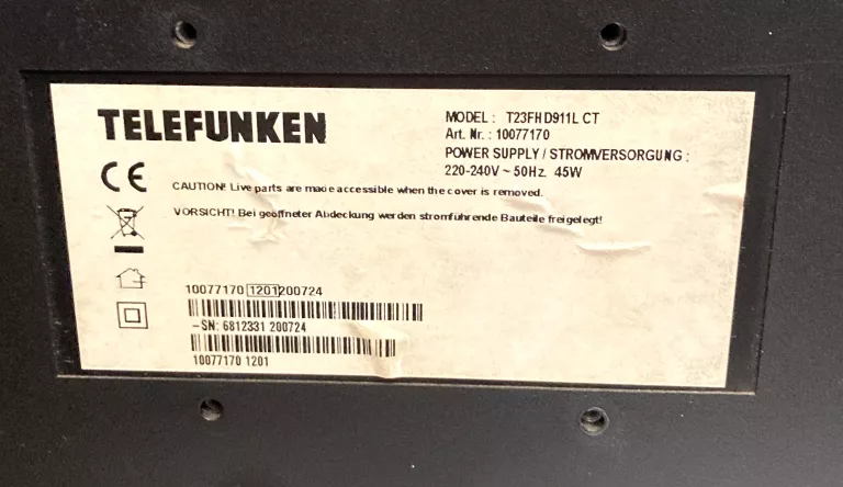 TELEWIZOR TELEFUNKEN T23FHD911L CT