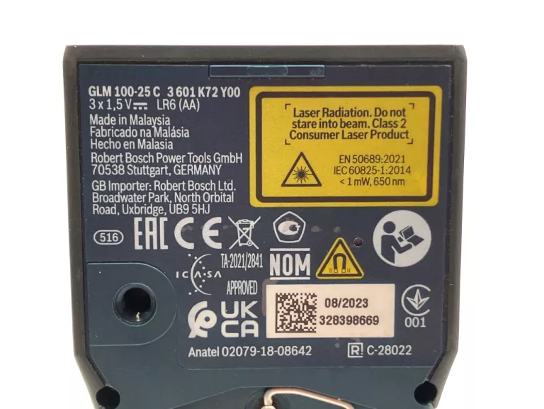 DALMIERZ LASEROWY BOSCH PROFESSIONAL GLM 100-25C Z FUNKCJĄ BLUETOOTH