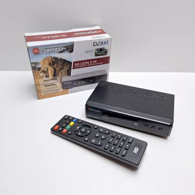 DEKODER DVBT2 OPTICUM AX LION 5-M