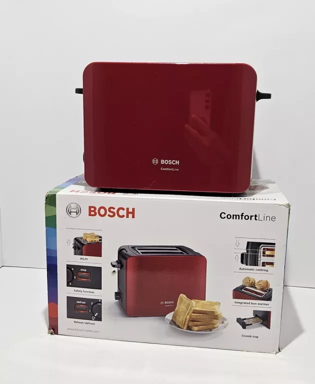 TOSTER BOSCH TAT6A114 CZERWONY 1090 W