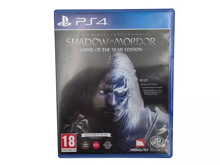 GRA PS4 SHADOW OF MORDOR GOTY