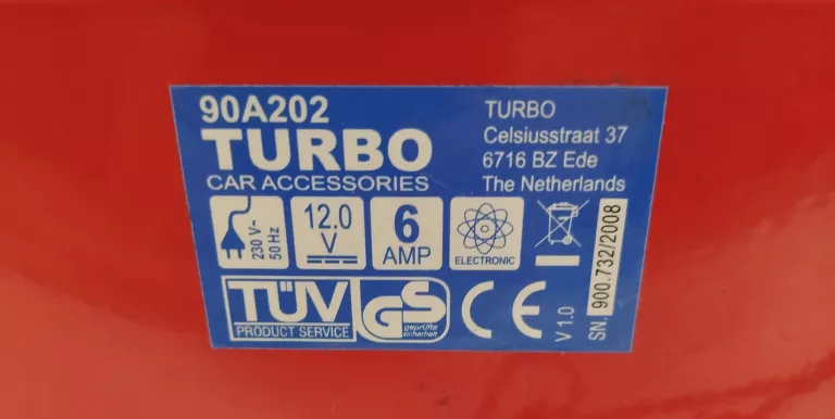 PROSTOWNIK TURBO CAR ACCESSORIES 6A 6V 12V 90A202