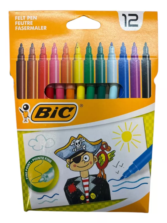 MAZAKI BIC KIDS 12 SZTUK OKRĄGŁE