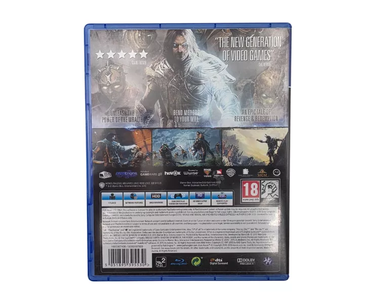 GRA PS4 SHADOW OF MORDOR GOTY