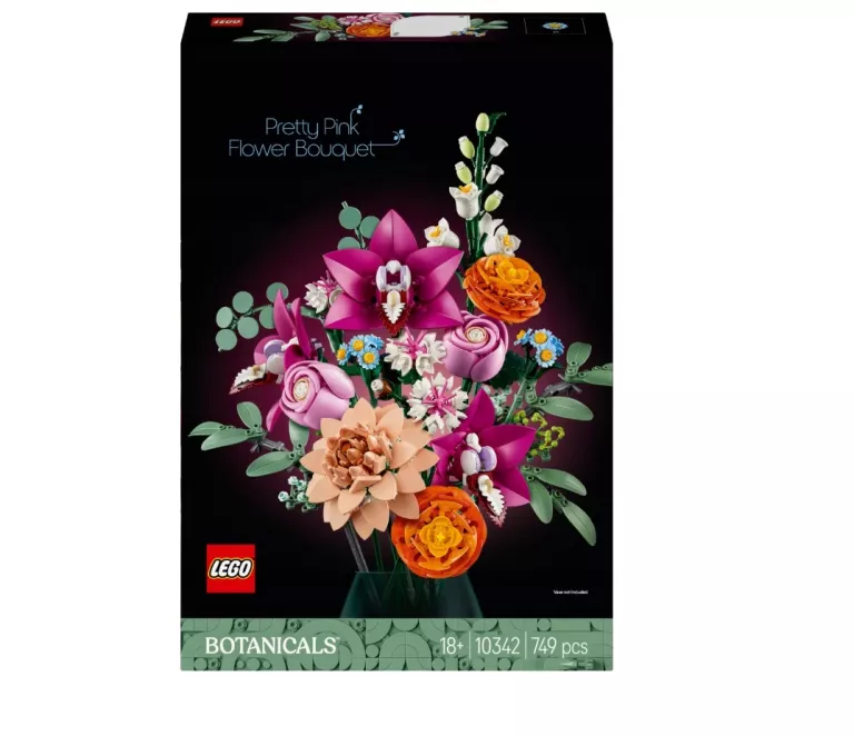 LEGO ICONS PIĘKNY BUKIET RÓŻOWYCH KWIATÓW 10342