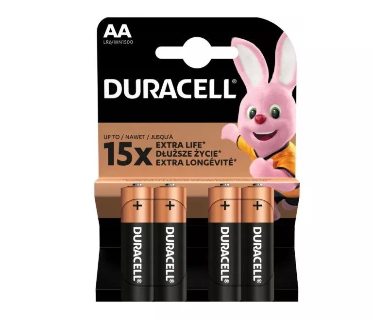 BATERIA ALKALICZNA DURACELL AA (R6) 4 SZT.