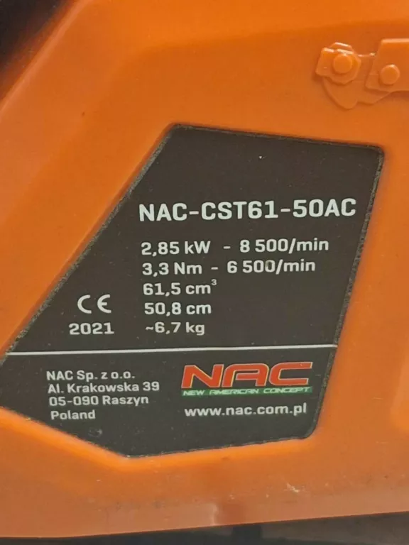 PIŁA SPALINOWA NAC -CST 61