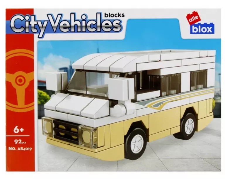 KLOCKI KONSTRUKCYJNE 92 ELEMENTY CITY ALLEBLOX 492752 KAMPER