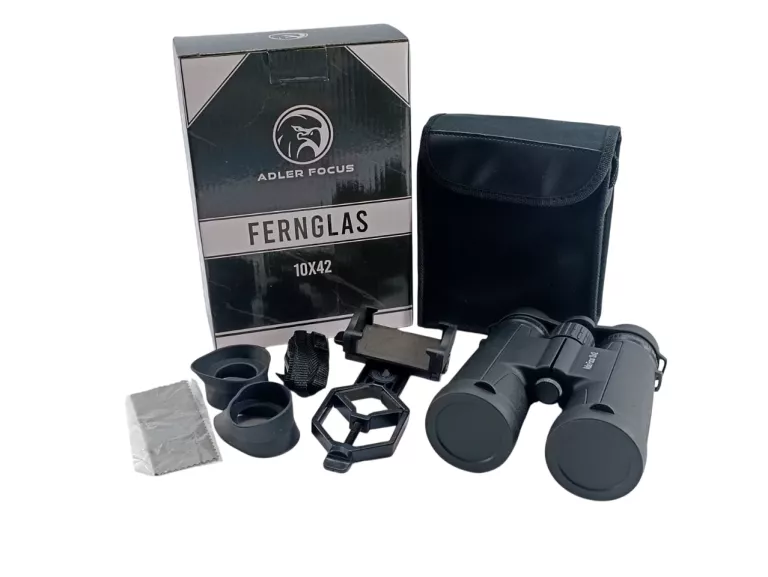 LORNETKA ADLER FOCUS 10X42 Z TECHNOLOGIĄ EAGLE EYE 18MM HD, BAK4+FMC