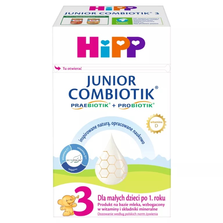 HIPP JUNIOR COMBIOTIK 3 MLEKO PO 1. ROKU 550G