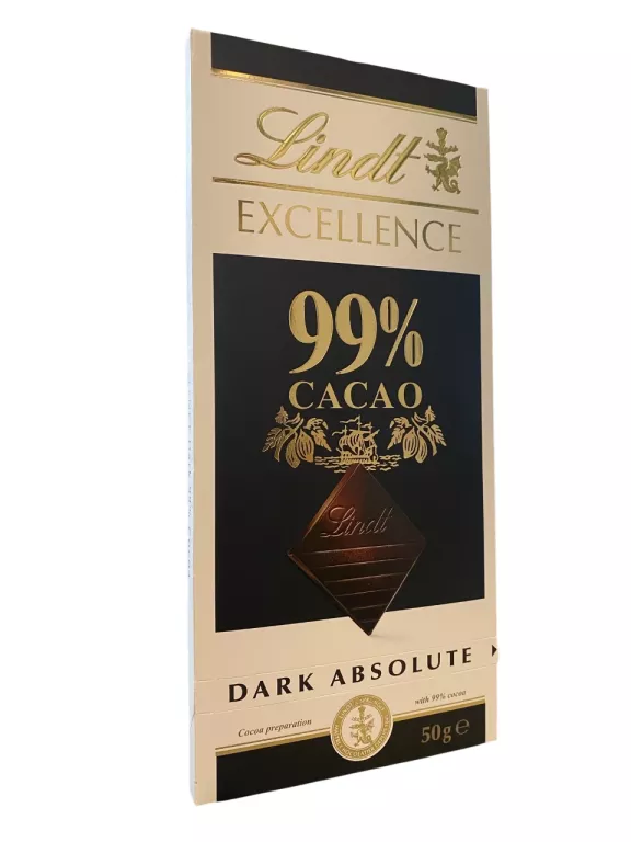 LINDT EXCELLENCE 50G 99% CACAO DARK ABSOLUTE CZEKOLADA GORZKA