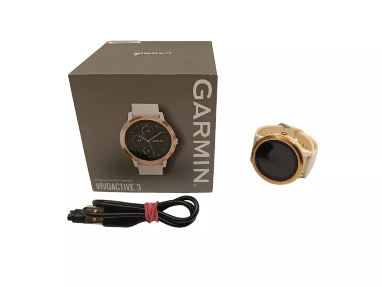 SMARTWATCH ZEGAREK SPORTOWY GARMIN VIVOACTIVE 3 ZŁOTY