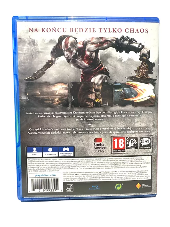PS4 GOD OF WAR REMASTERED