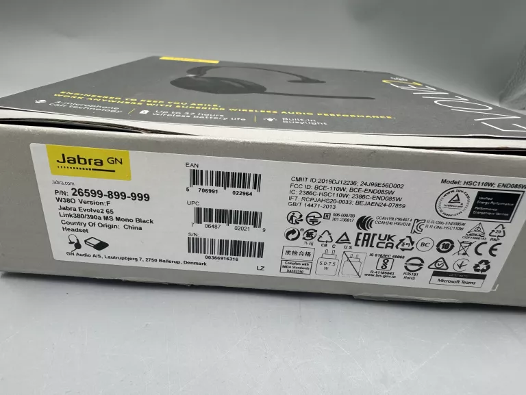 SŁUCHAWKI BEZPRZEWODOWE NAUSZNE JABRA EVOLVE2 65
