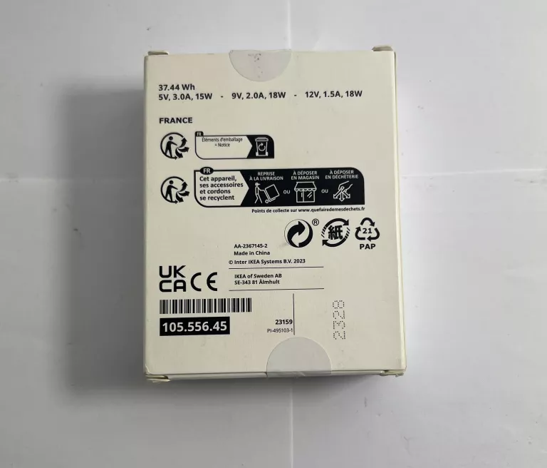POWERBANK VARMFRONT 10400MAH IKEA