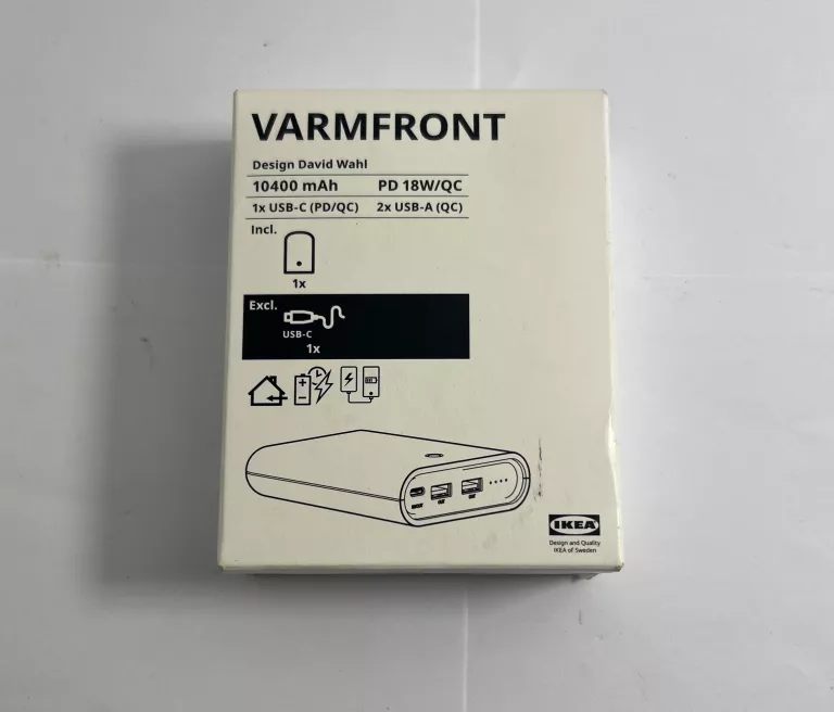 POWERBANK VARMFRONT 10400MAH IKEA