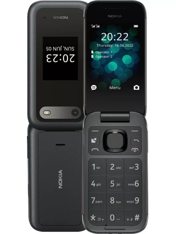 TELEFON KOMÓRKOWY NOKIA 2660 FLIP DUAL SIM CZARNY Z KLAPKĄ