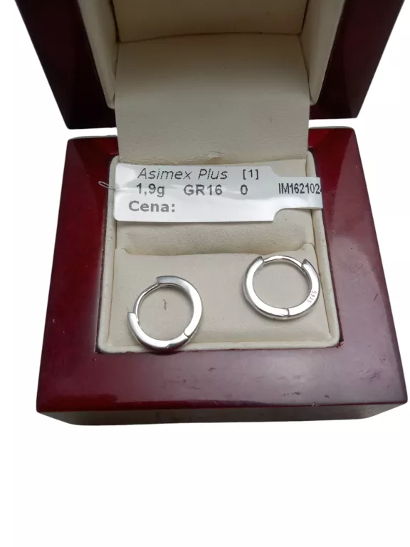 PIĘKNE SREBRNE KOLCZYKI 1,9 G 925