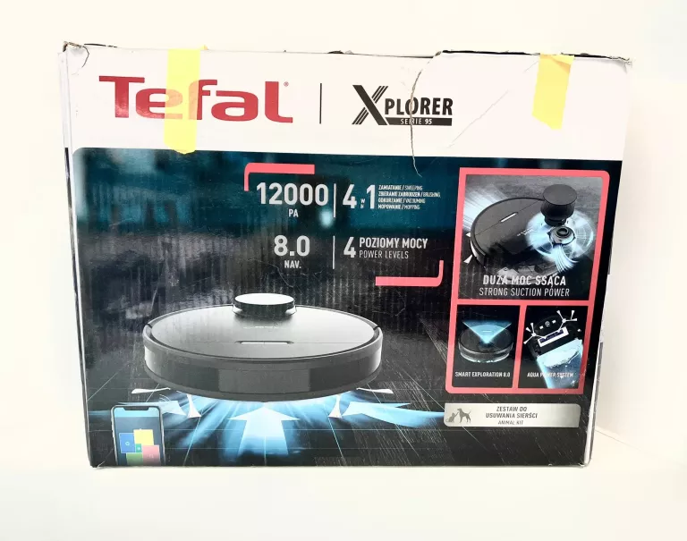 ROBOT SPRZĄTAJĄCY TEFAL X-PLORER SERIE 95 RG7975 CZARNY GWARANCJA