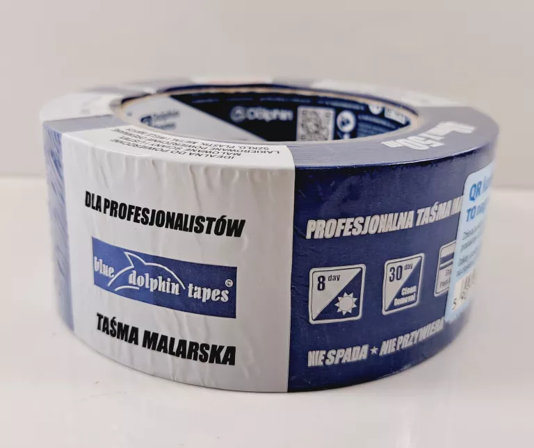 TAŚMA MALARSKA BLUE DOLPHIN TAPES MASKUJĄCA PAPIEROWA 48MM X 50M