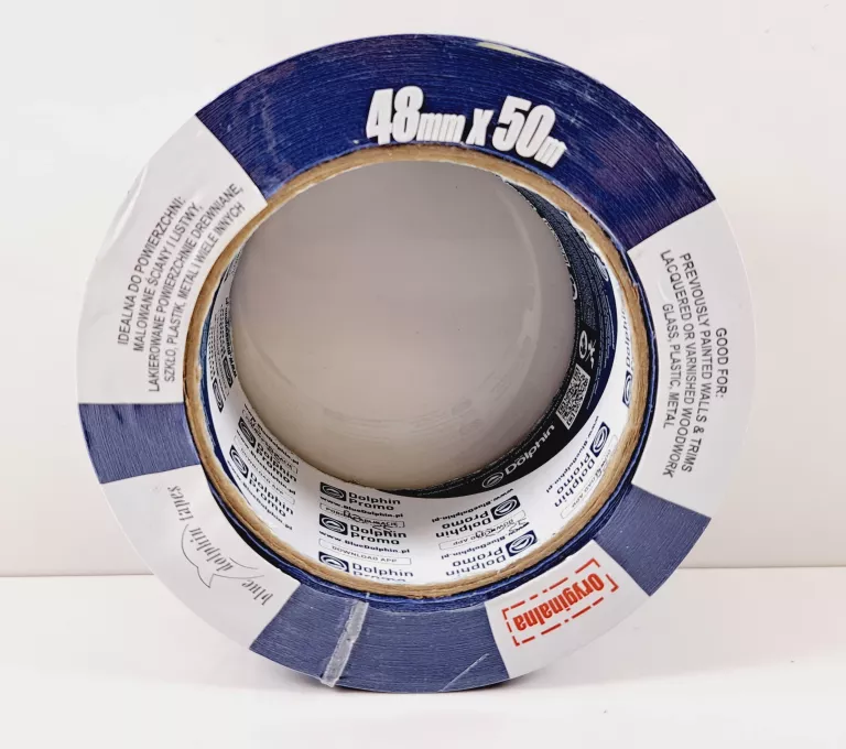 TAŚMA MALARSKA BLUE DOLPHIN TAPES MASKUJĄCA PAPIEROWA 48MM X 50M