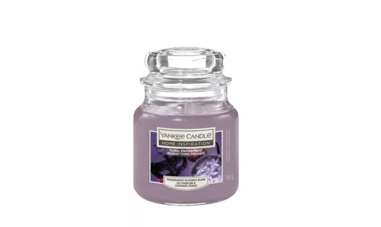 YANKE CANDLE HOME INSPIRATION ŚWIECA MAŁA FLORAL ENCHANTMENT 104G