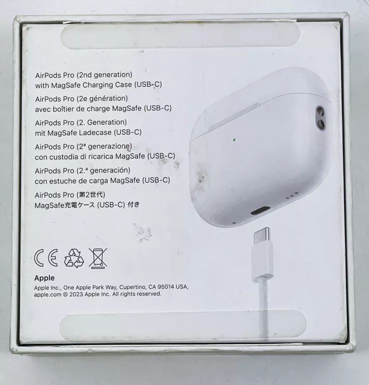 SŁUCHAWKI APPLE AIRPODS PRO 2 GEN MAGSAFE MTJV3ZM/A